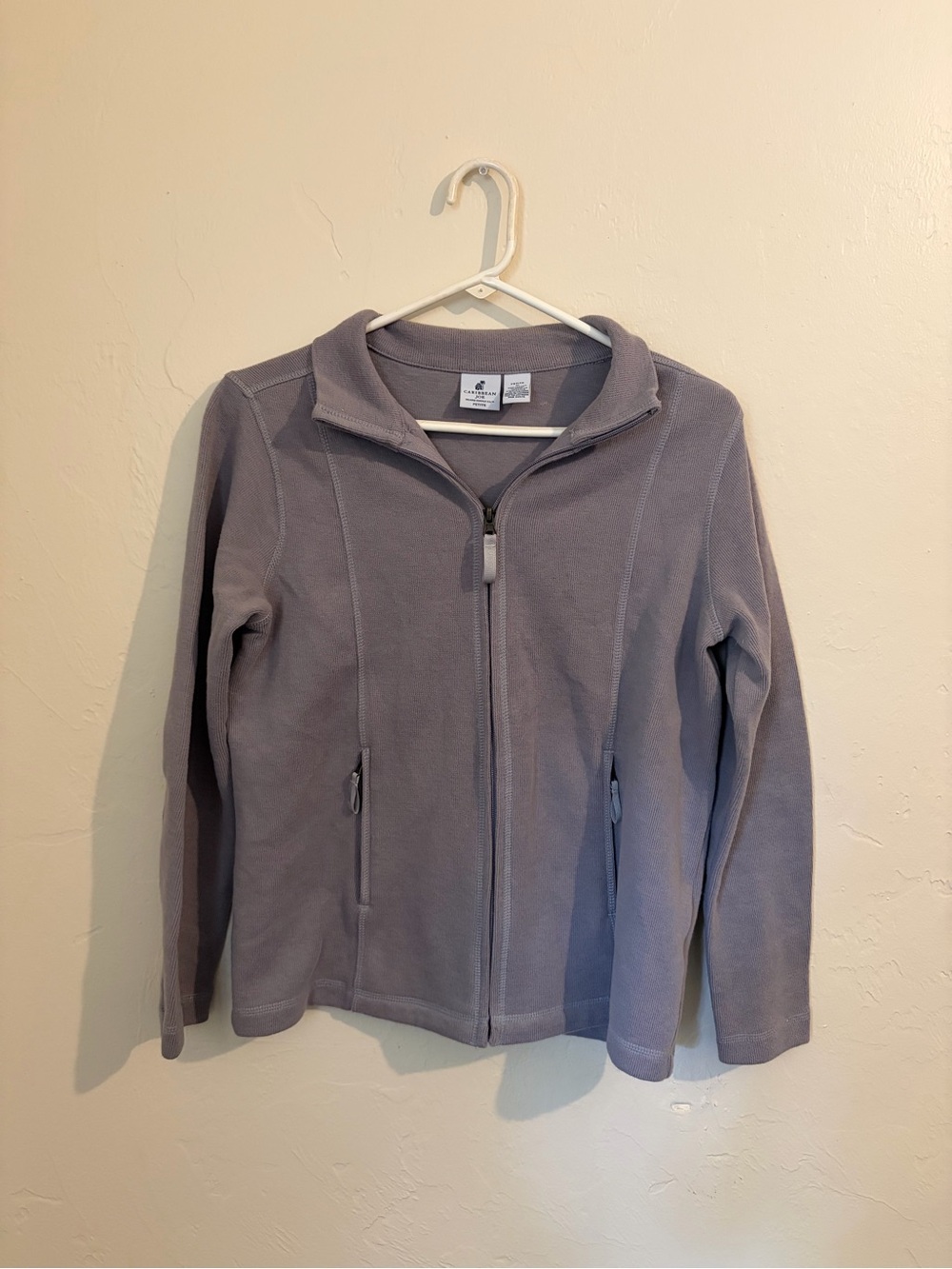 Women’s Caribbean Joe Light purple Gray Full-Zip Fleece Jacket